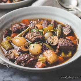 Amazing Low Carb Beef Stew (Gluten-Free, Keto, Whole30)