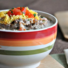 Keto Bacon Cheeseburger Soup