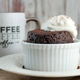 Keto Chocolate Cake in a Mug