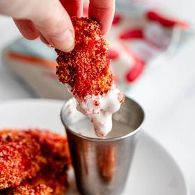 Keto Flaming Hot Mozzarella Sticks