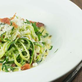 Zucchini Noodle Carbonara
